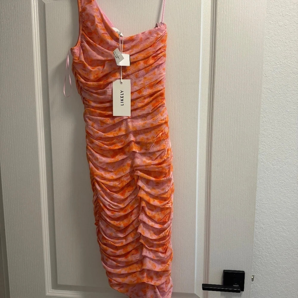 NWT Likely Women’s Lizzy Dress One Shoulder - Picture 4 of 5